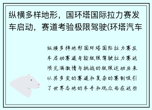 纵横多样地形，国环塔国际拉力赛发车启动，赛道考验极限驾驶(环塔汽车拉力赛)